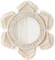Boho Wall Mirror Decor Round Macrame Hanging Wall Art Decoration|Ivory